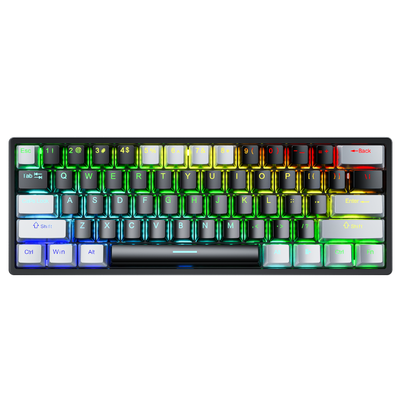 AULA F3261 RGB Gaming Mechanical Keyboard Gray+black AULA F3261 RGB Gaming Mechanical Keyboard Gray+black